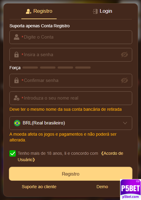 Recompensas VIP p5bet.com